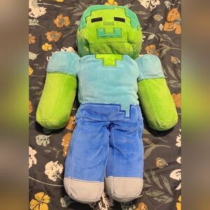 Mojang Minecraft Zombie Steve Pillow Buddy 18" Plush 2022